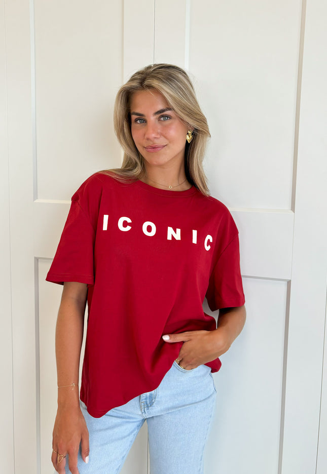 Famous Online Store T-shirt Iconic rood
