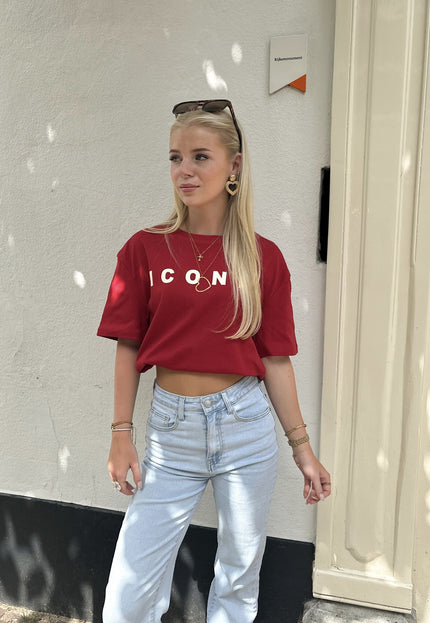 Famous Online Store T-shirt Iconic rood