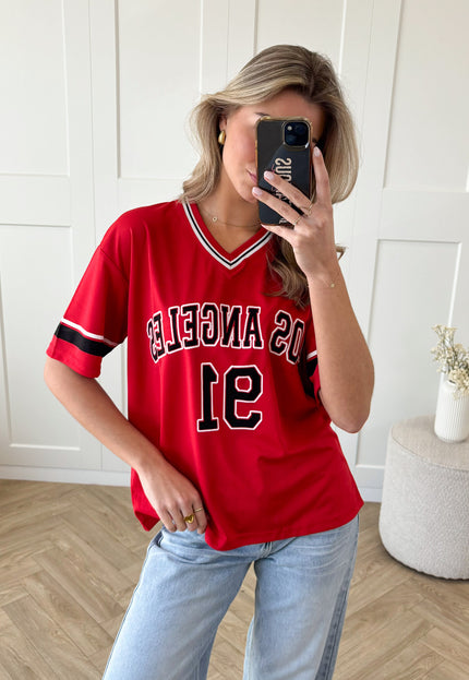 Famous Online Store T-shirt Los Angeles rood