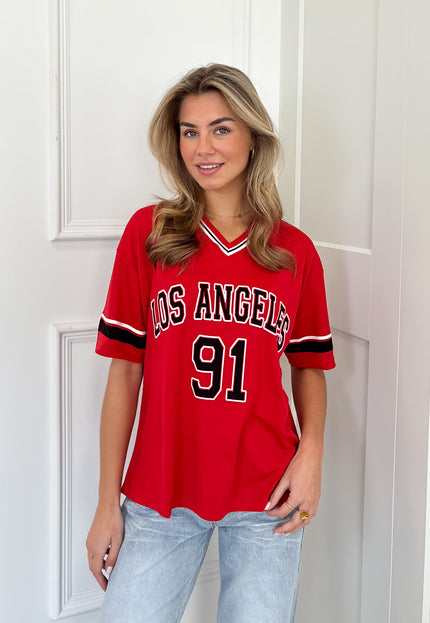 Famous Online Store T-shirt Los Angeles rood
