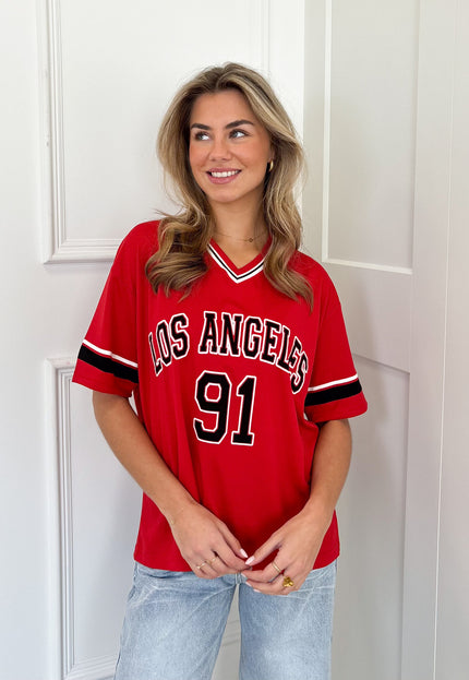 Famous Online Store T-shirt Los Angeles rood
