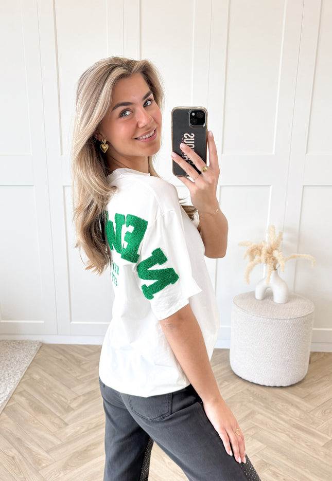 Famous Online Store T-shirt New York groen
