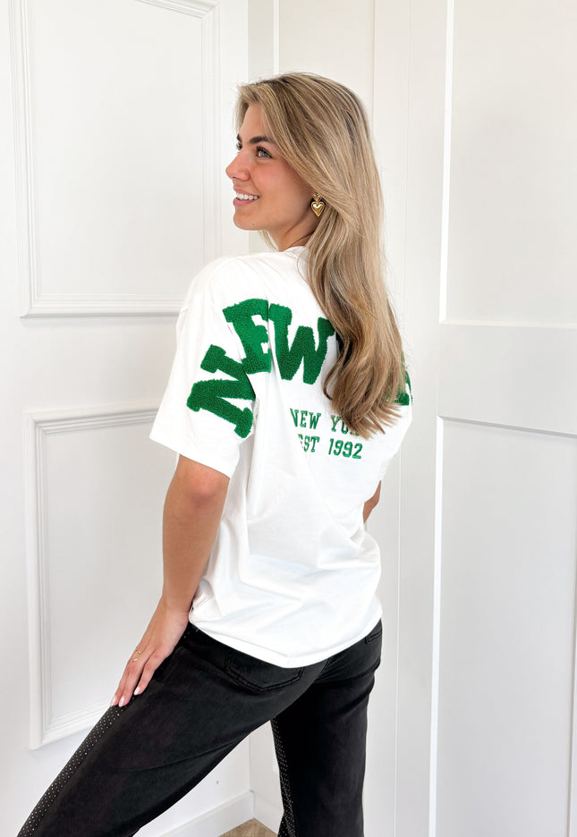 Famous Online Store T-shirt New York groen