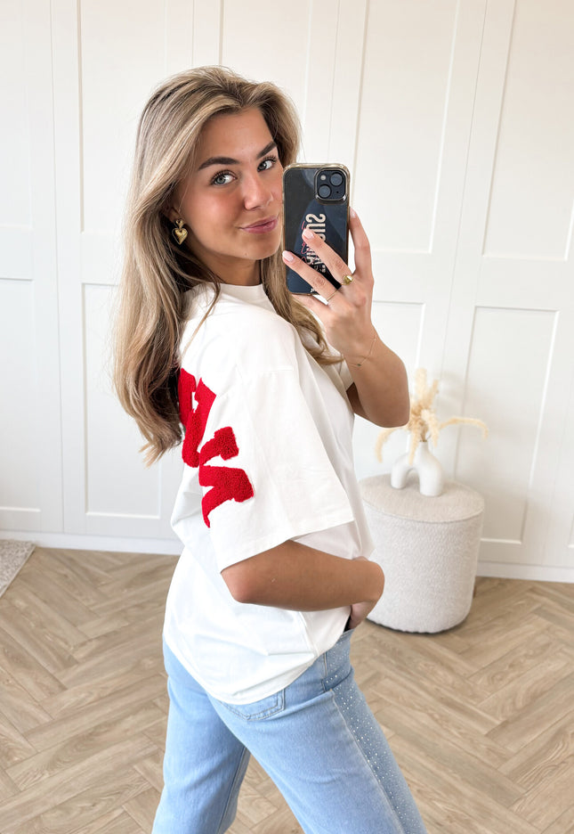 Famous Online Store T-shirt New York rood