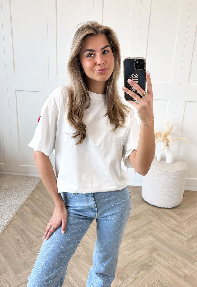 Famous Online Store T-shirt New York rood