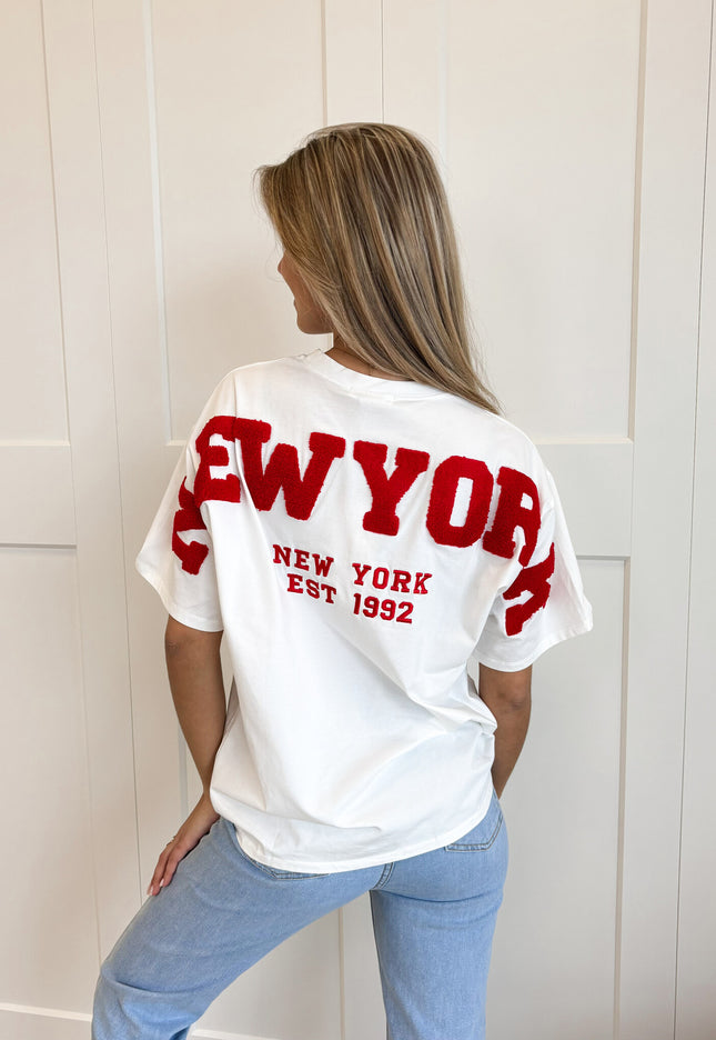 Famous Online Store T-shirt New York rood
