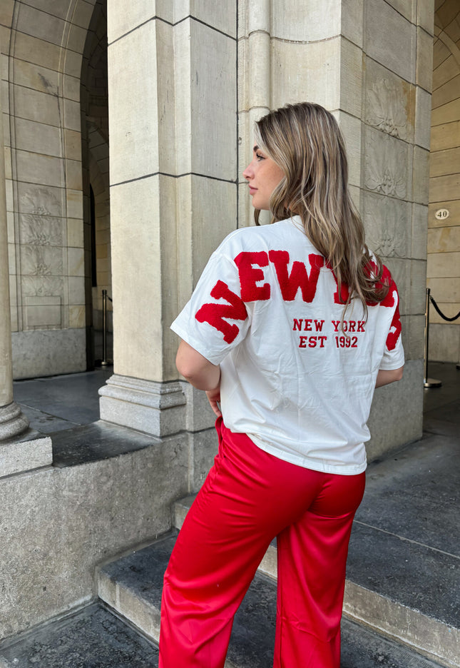Famous Online Store T-shirt New York rood