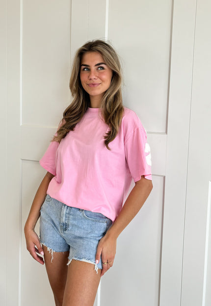 Famous Online Store T-shirt New York roze-wit