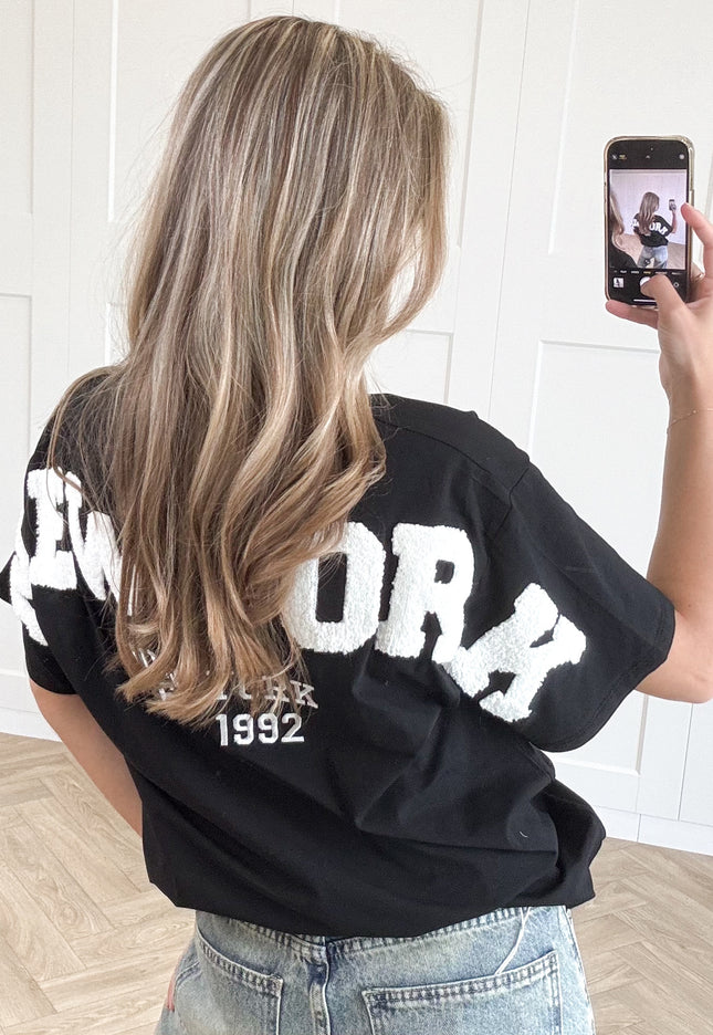 Famous Online Store T-shirt New York zwart-wit