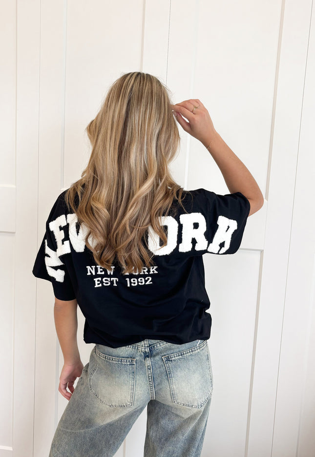 Famous Online Store T-shirt New York zwart-wit
