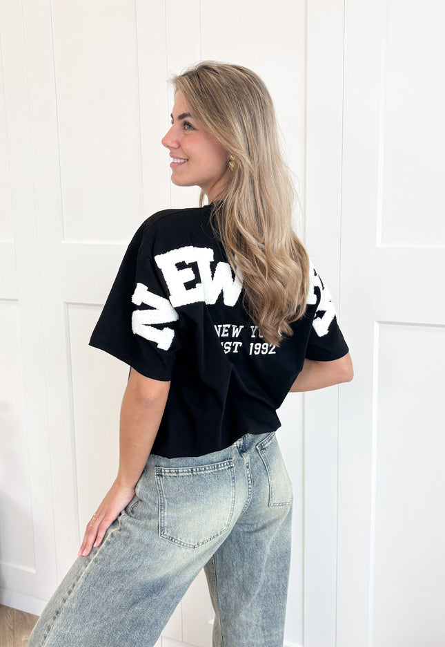 Famous Online Store T-shirt New York zwart-wit