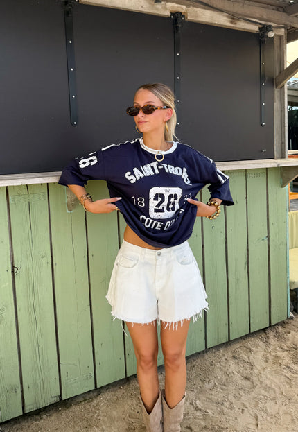 Famous Online Store T-shirt Saint Tropez blauw