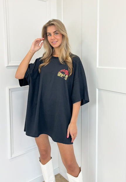 Famous Online Store T-shirt Sunset zwart