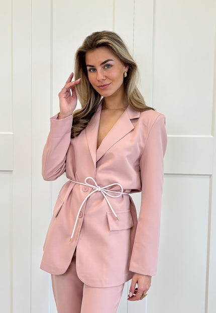 Famous Online Store Taille knoopriem roze