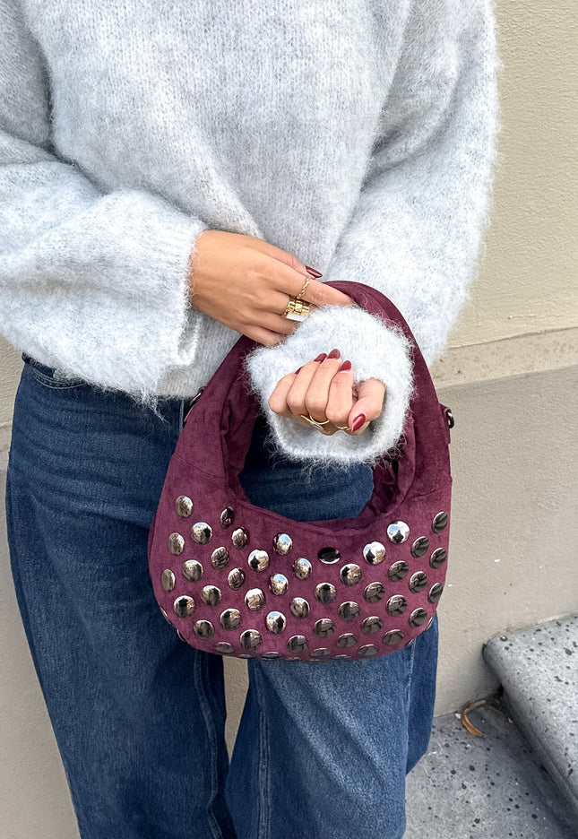 Famous Online Store Tas Mila studs bordeaux