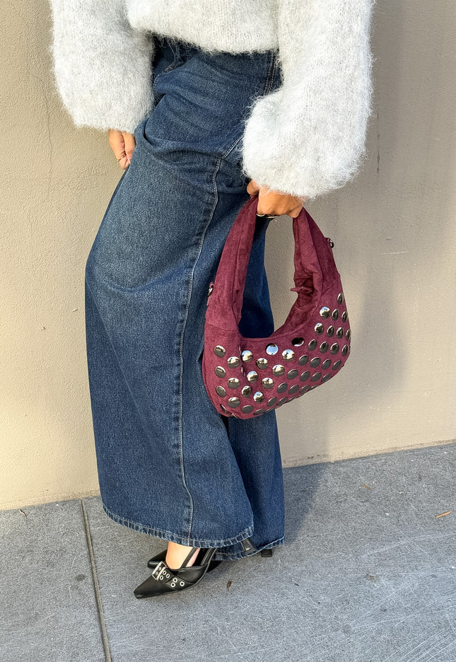 Famous Online Store Tas Mila studs bordeaux