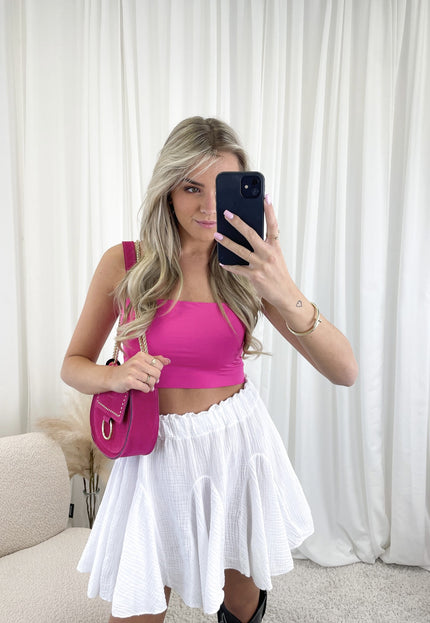 Famous Online Store Tas suède fuchsia