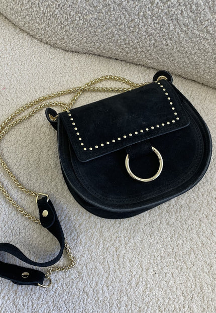 Famous Online Store Tas suède zwart