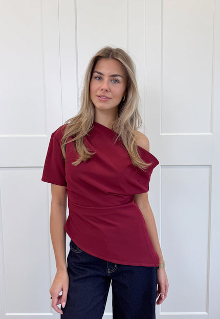 Famous Online Store Top off shoulder Candice bordeaux