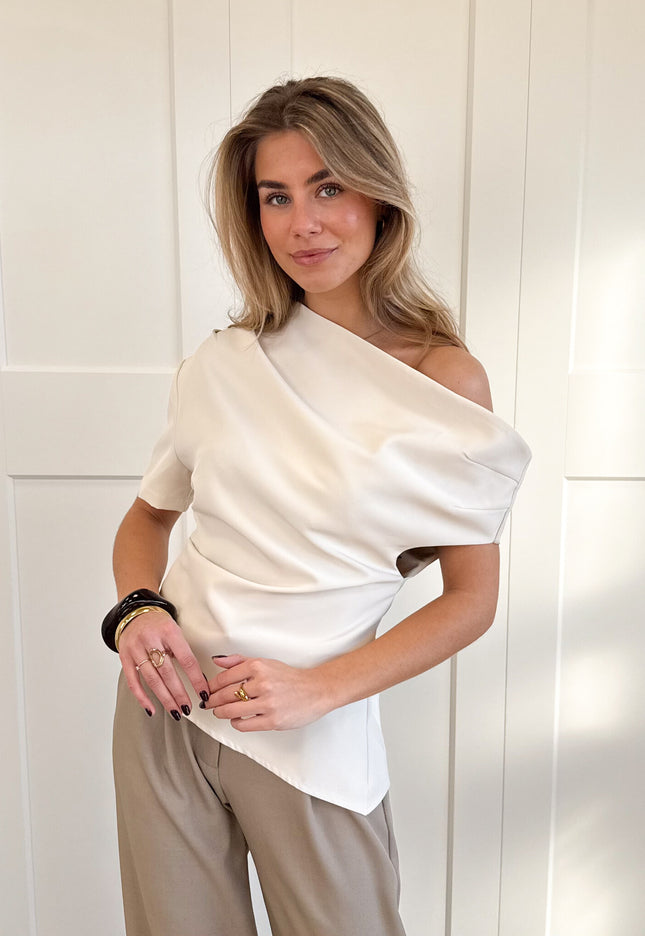 Famous Online Store Top off shoulder Candice creme