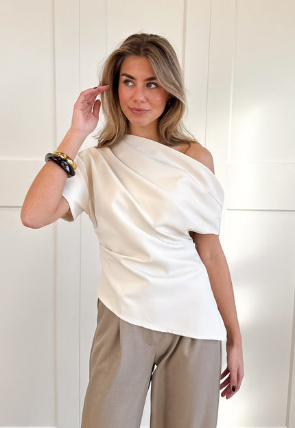 Famous Online Store Top off shoulder Candice creme