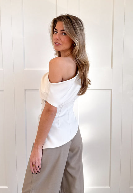 Famous Online Store Top off shoulder Candice creme