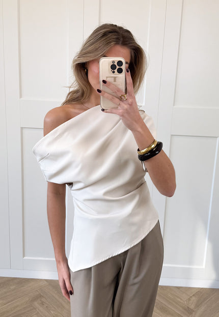 Famous Online Store Top off shoulder Candice creme