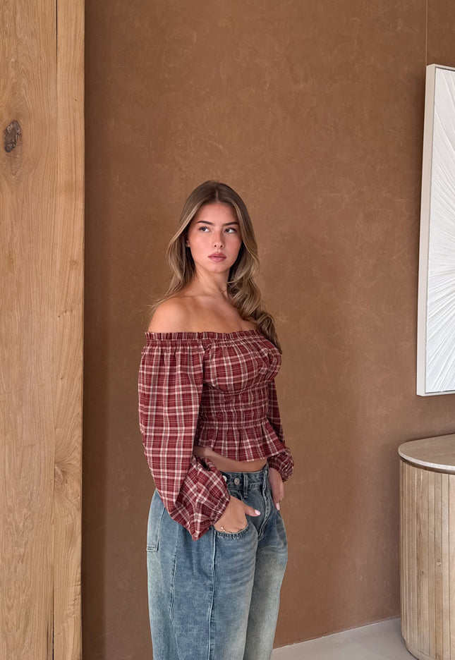 Famous Online Store Top off shoulder Joa rood