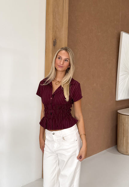 Famous Online Store Top Pleun bordeaux
