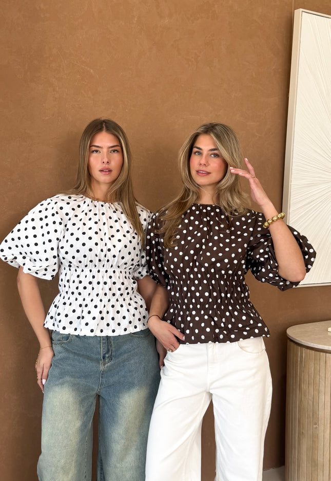 Famous Online Store Top polkadots bruin