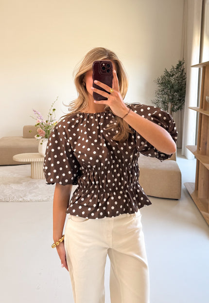 Famous Online Store Top polkadots bruin
