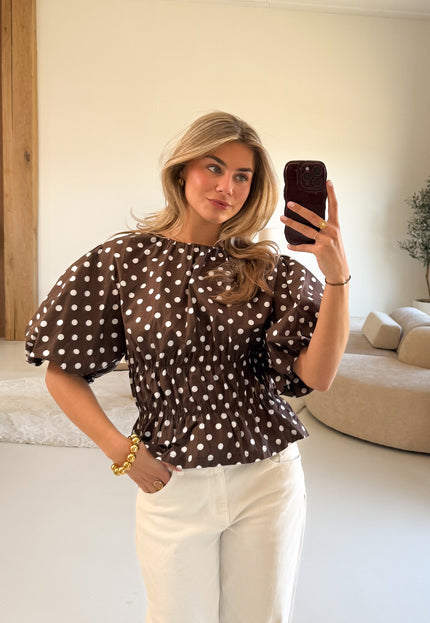 Famous Online Store Top polkadots bruin