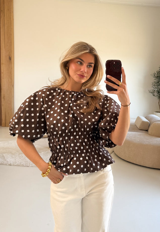Famous Online Store Top polkadots bruin