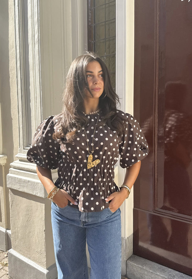Famous Online Store Top polkadots bruin