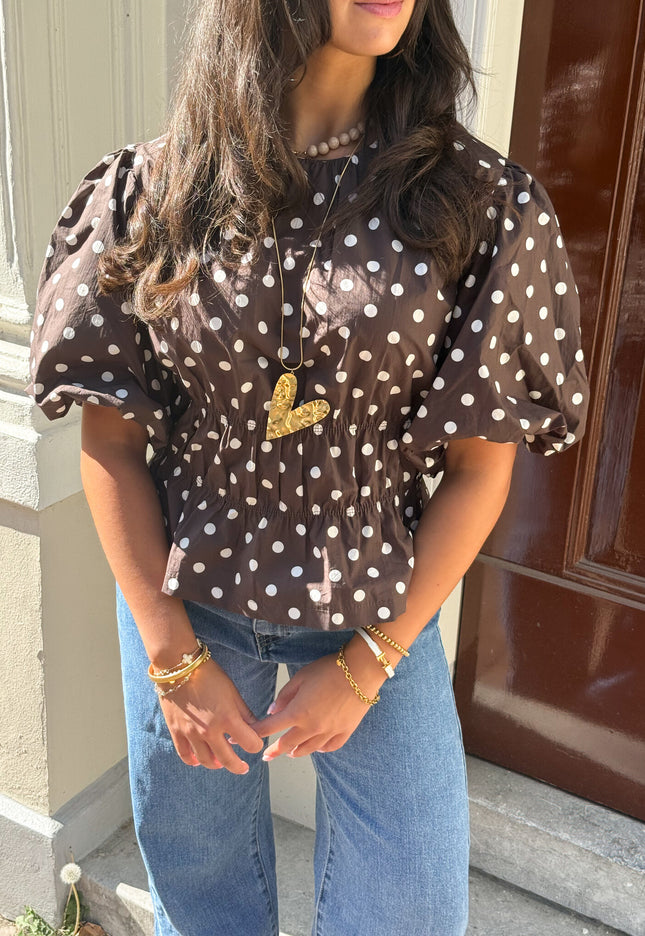 Famous Online Store Top polkadots bruin