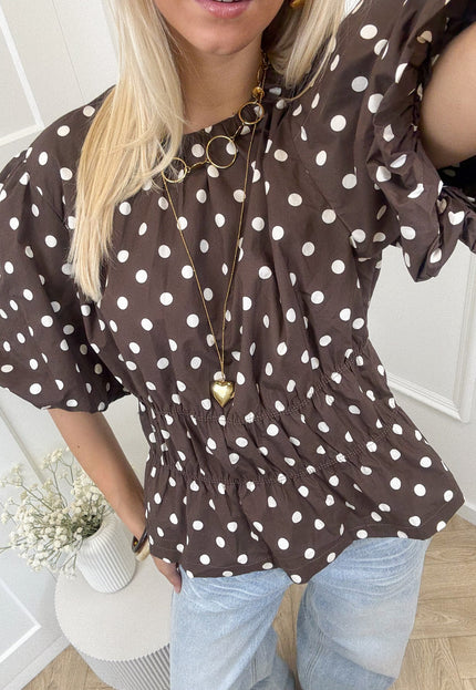 Famous Online Store Top polkadots bruin