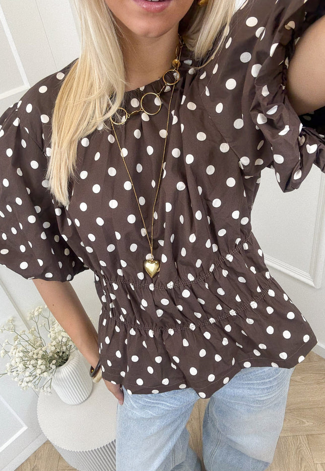 Famous Online Store Top polkadots bruin