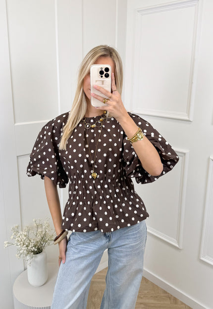 Famous Online Store Top polkadots bruin