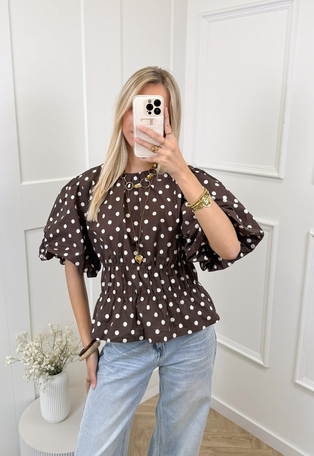 Famous Online Store Top polkadots bruin