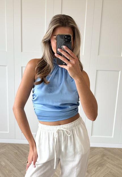 Famous Online Store Top Scarlet Light blue