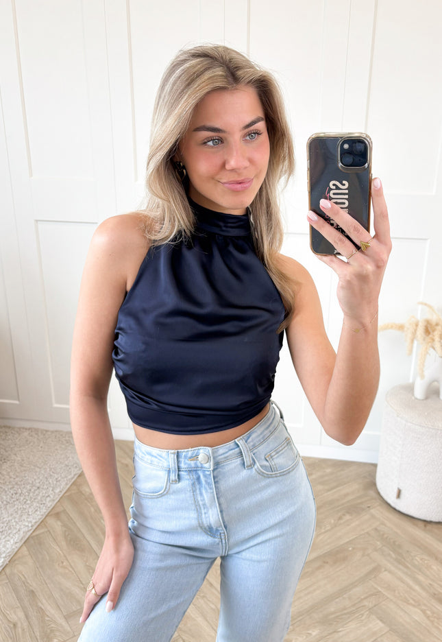 Famous Online Store Top Scarlet marine blauw
