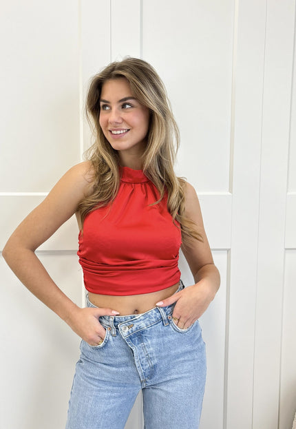 Famous Online Store Top Scarlet rood