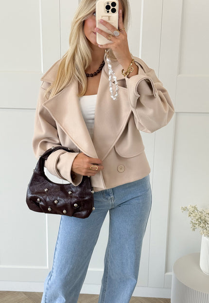 Famous Online Store Trenchcoat jas Elena beige