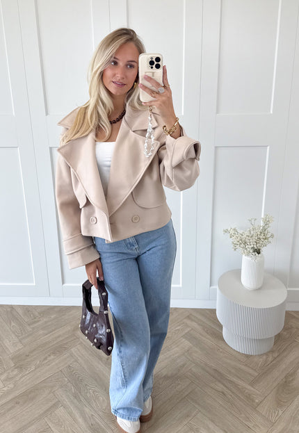 Famous Online Store Trenchcoat jas Elena beige