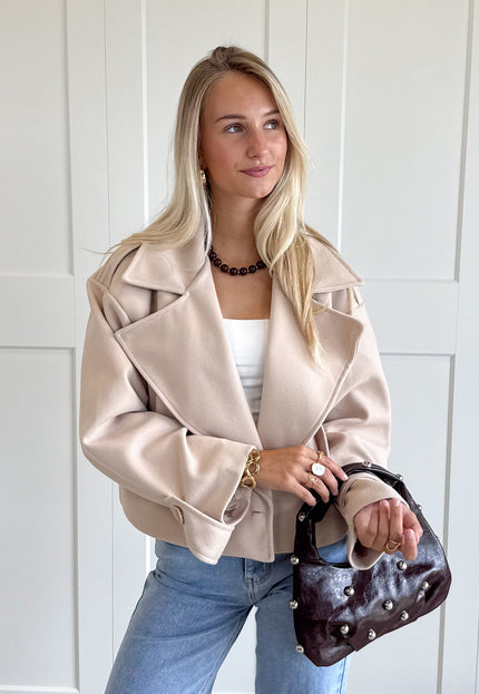 Famous Online Store Trenchcoat jas Elena beige