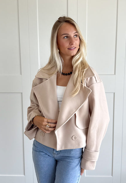 Famous Online Store Trenchcoat jas Elena beige
