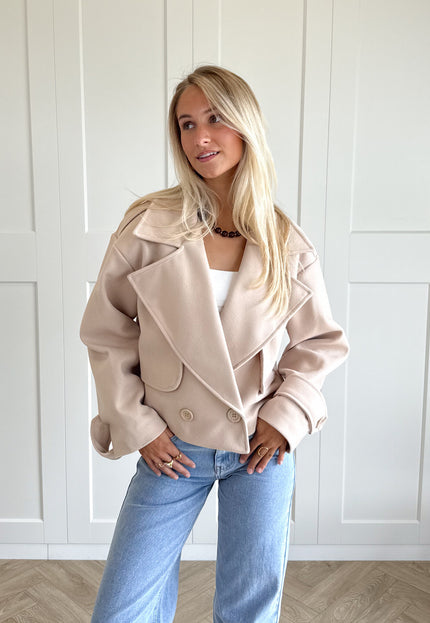 Famous Online Store Trenchcoat jas Elena beige