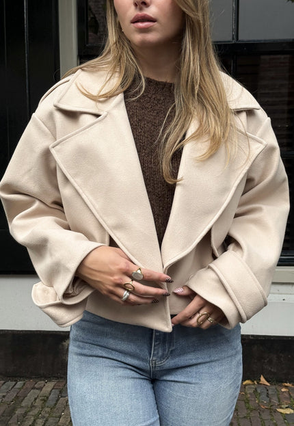 Famous Online Store Trenchcoat jas Elena beige