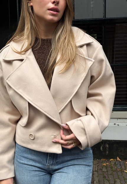 Famous Online Store Trenchcoat jas Elena beige
