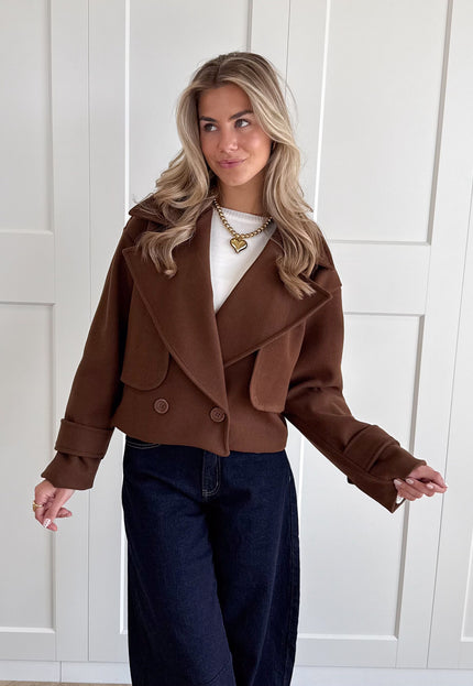 Famous Online Store Trenchcoat jas Elena bruin